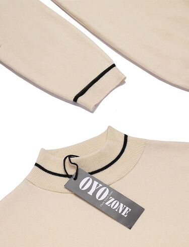 OYOZONE Men's Slim Fit Mock Turtleneck Pullover Sweater Casual Basic Knitted Thermal Sweaters in Kuwait