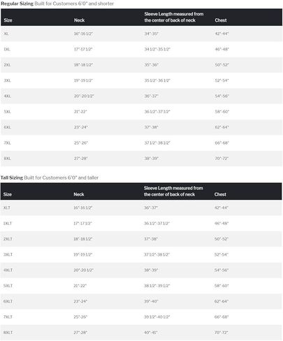 قميص Harbour Bay by DXL الرجالي الكبير والطويل من المستوى الأول الحراري عالي الأداء in Kuwait