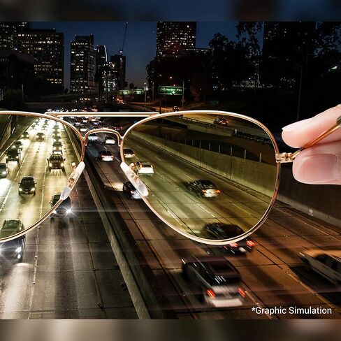 ايغل ايز نظارات نايت لايت من تشارلي - نظارات ريترو مضادة للانعكاس in Kuwait