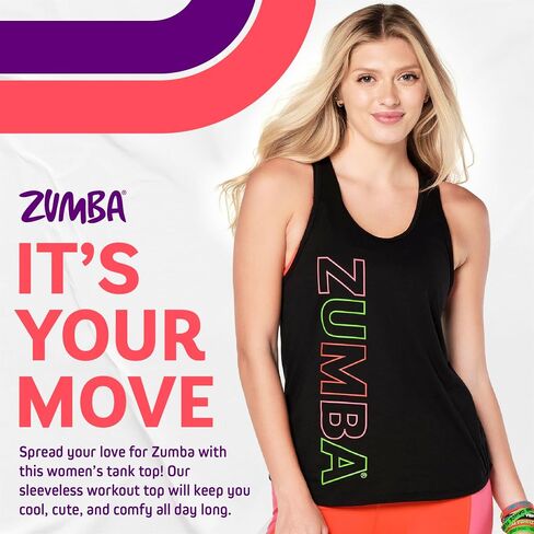 ZUMBA Women's Sleeveless Workout Tops in Saudi Arabia