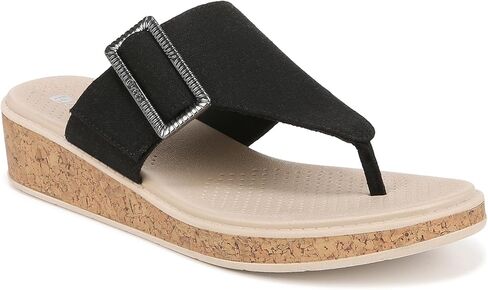 BZees Women's Bay Machine Washable Comfort Wedge Sandal Flip-Flop in Saudi Arabia