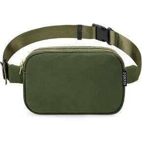 حقيبة حزام ZORFIN للنساء والرجال، حقائب فاني عصرية تمر بالجسم للنساء والرجال مع حزام قابل للتعديل للتسوق/الكاجوال/الجري (أسود) in Kuwait