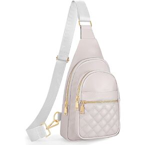 Sling Bag for Women Crossbody Leather Fanny Packs Chest Bag Fashion Sling Backpack Travel JASGOOD in Kuwait