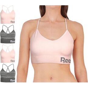 Reebok Women's Bra - Seamless Performance Longline Cami Bralette (4 Pack)