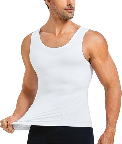 TAILONG التثدي ضغط القمصان للرجال ملابس داخلية التخسيس محدد شكل الجسم سترة بلا أكمام تانك القمم Fajas الفقرة Hombres in Kuwait