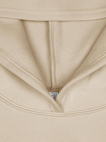 LASLULU المرأة اقتصاص هوديس تتغاضى كم طويل المحاصيل القمم كنزة صوف البلوز انقطاع هوديي البلوزات in Kuwait