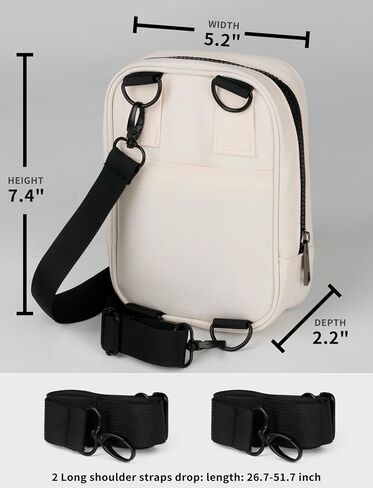 IFSNOW Crossbody Bags for Women Men Trendy, Cross body Bag Women, Sling Bag Multi Position Fanny Pack, Small Belt Bag Crossbody Purse Sling Backpack Travel (Black) in Saudi Arabia