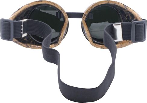 نظارات TBWHL ذات عدسات ماسية عتيقة Steampunk نظارات لحام القوطية-النحاس in Kuwait