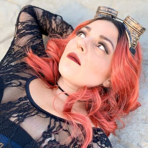 نظارات TBWHL ذات عدسات ماسية عتيقة Steampunk نظارات لحام القوطية-النحاس in Kuwait