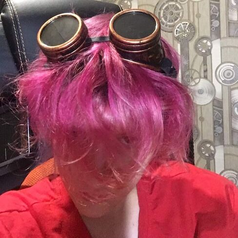 نظارات TBWHL ذات عدسات ماسية عتيقة Steampunk نظارات لحام القوطية-النحاس in Kuwait