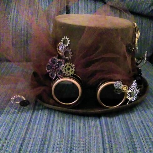 نظارات TBWHL ذات عدسات ماسية عتيقة Steampunk نظارات لحام القوطية-النحاس in Kuwait
