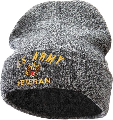 e4Hats.com US Army Veteran Military Embroidered Long Beanie in Saudi Arabia