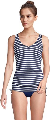 Lands' End Women's Chlorine Resistant Adjustable V-Neck Underwire Tankini Swimsuit Top Adjustable Straps in Saudi Arabia