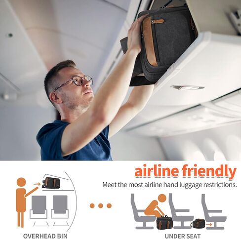 حقيبة JIELV 3 في 1 قابلة للتحويل، حقيبة ظهر للكمبيوتر المحمول مقاس 17.3 بوصة، حقيبة كتف، حقائب يد عمل، حقيبة ظهر للكمبيوتر للرجال والنساء (أسود) in Kuwait