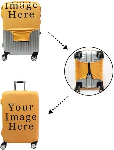 Ystardream Western Ethnic Style Horse Travelling Luggage Cover Washable Suitcase Protector Anti-scratch Suitcase Cover Colorful Luggage Suitcase Protective Cover Fits 19inch in Kuwait