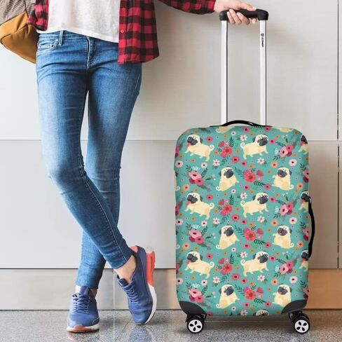 Ystardream Western Ethnic Style Horse Travelling Luggage Cover Washable Suitcase Protector Anti-scratch Suitcase Cover Colorful Luggage Suitcase Protective Cover Fits 19inch in Kuwait