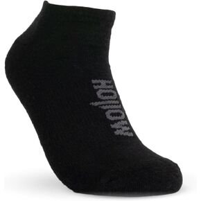 HOLLOW Alpaca No Show Socks for Men and Women, Moisture Wicking Alpaca Socks for Hiking, Running, Outdoors, Any Season No Show Sock, Temperature Regulating, Light Compression, Extra Large, Grey