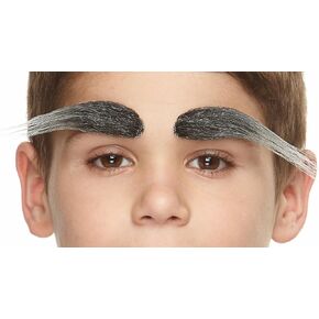 Mustaches Fake Eyebrows, Self Adhesive, Novelty, Small False Facial Hair, Costume Accessory for Kids, White Color in Kuwait
