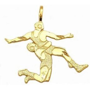 14K Gold Wrestlers Charm Wrestling DC Jewelry 24.5mm in Saudi Arabia