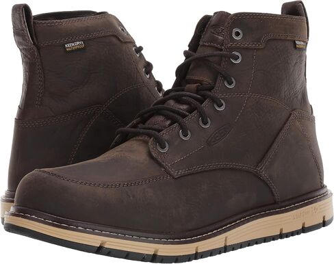 KEEN Utility Men's San Jose 6" Soft Toe Waterproof Wedge Work Boots, Cascade Brown/Black, 10.5 US in Saudi Arabia