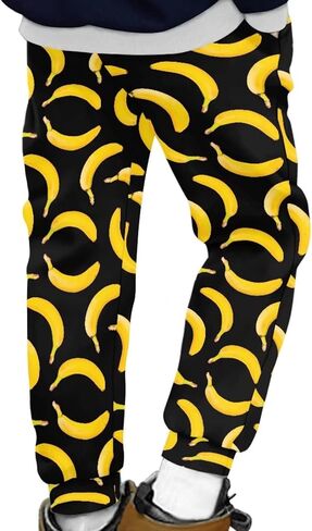 Aoopistc Sweatpants مع جيوب للأطفال 4-15T سروال تدريب عالي الخصر عادي مناسب للسراويل النشطة الطويلة in Kuwait