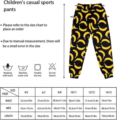 Aoopistc Sweatpants مع جيوب للأطفال 4-15T سروال تدريب عالي الخصر عادي مناسب للسراويل النشطة الطويلة in Kuwait