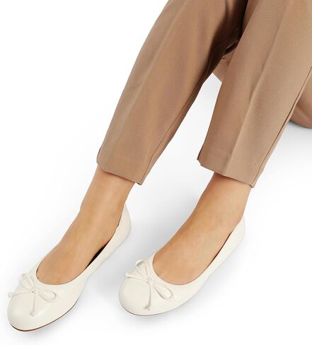 أحذية DREAM PAIRS النسائية المسطحة، أحذية الباليه المسطحة بفيونكة للنساء، قابلة للطي بمقدمة مستديرة مريحة وخفيفة الوزن وسهلة الارتداء in Saudi Arabia