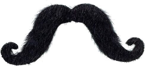 Black Moustache Costume Accessory - 2.67" x 5.5" (1 Count) - Perfect Halloween Prop for Parties & Cosplays in Saudi Arabia