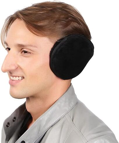 غطاء الأذن الكبير لتدفئة الأذن من الصوف الصناعي للأذنين الشتاء إكسسوار للأذنين في الهواء الطلق للرجال والنساء in Kuwait