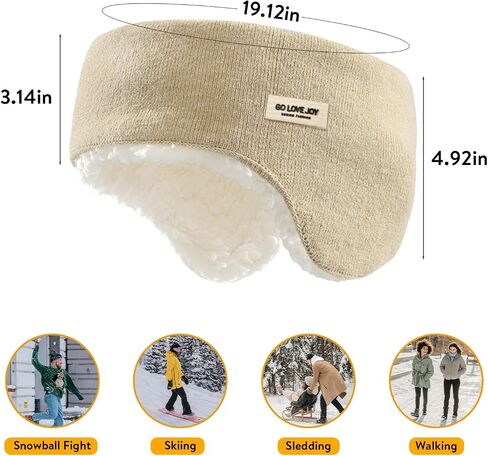Surblue Ear Warmer Winter Ear Headband Full Cover Cold Weather Ear Muffs,Bands in Saudi Arabia