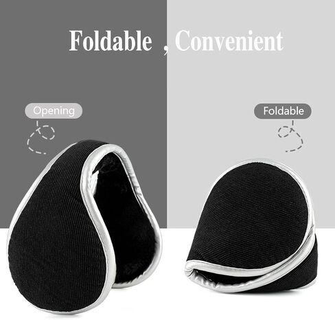 كيدوف اغطية اذن شتوية دافئة للنساء والرجال، قابلة للتعديل والطي ومقاومة للماء مع شريط عاكس in Kuwait