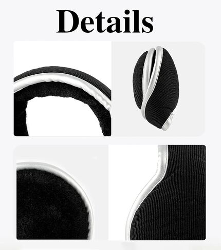 كيدوف اغطية اذن شتوية دافئة للنساء والرجال، قابلة للتعديل والطي ومقاومة للماء مع شريط عاكس in Kuwait