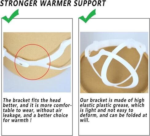 كيدوف اغطية اذن شتوية دافئة للنساء والرجال، قابلة للتعديل والطي ومقاومة للماء مع شريط عاكس in Kuwait