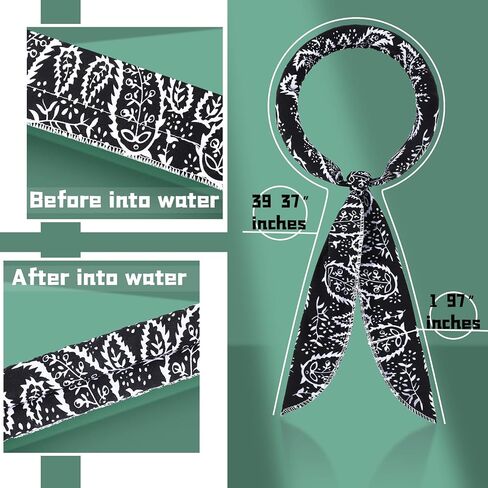 SATINIOR Ice Cooling Wrap Scarf Cooling Bandana for Neck Cooling Scarves for Men and Women Outdoor Activities in Saudi Arabia