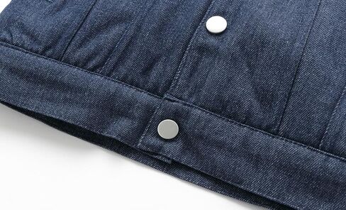 Mud Kingdom Little Boys Denim Jacket Fleece Lined Cute Sherpa Collar Snap Button in Saudi Arabia