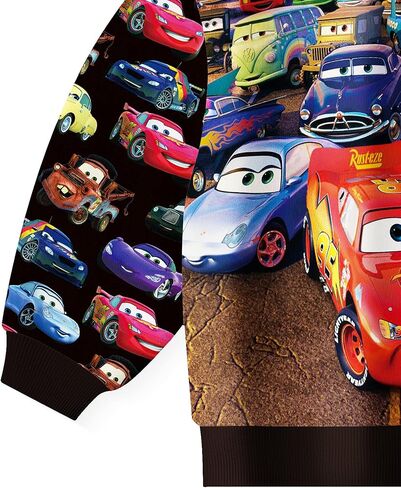 NOTLY الأولاد سيارات هوديس طفل ماكوين الكرتون بلوزات الاطفال سترة عادية زمم معطف ملابس اللعب الزي 2-12 سنة in Kuwait