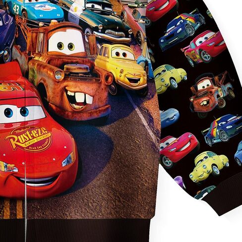 NOTLY الأولاد سيارات هوديس طفل ماكوين الكرتون بلوزات الاطفال سترة عادية زمم معطف ملابس اللعب الزي 2-12 سنة in Kuwait