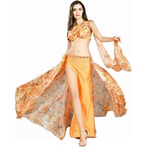 ROYAL SMEELA Belly Dance Costume for Women Belly Dancing Skirts Belly Dance Bra and Belt Belly Dancing Outfit Bracelet Shawl in Saudi Arabia