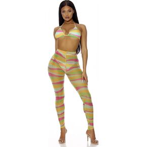 Forplay Women's Standard Got It Covered Mesh Pool Leggings