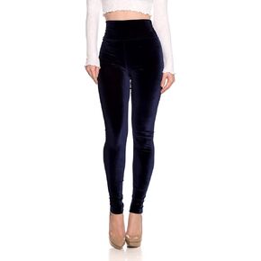 Cemi Ceri Women's Velvet High Waist Leggings in Saudi Arabia