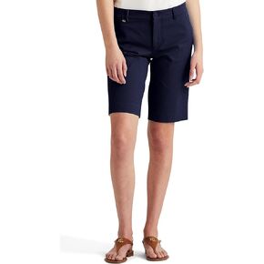 شورت لورين رالف لورين ثنائي التمدد من نسيج قطني طويل لورين كحلي 10 in Kuwait