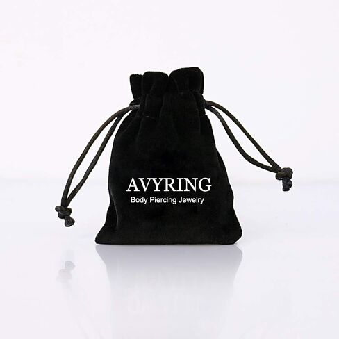 AVYRING 16g الجراحية الصلب الشفاه حلقة لابريت الأزرار مونرو مودوسا ثقب مجوهرات Tragus Helix Conch Zlage أقراط مع مثبتات حزمة 6 ملليمتر 8 ملليمتر 10 ملليمتر 24 قطعة in Kuwait