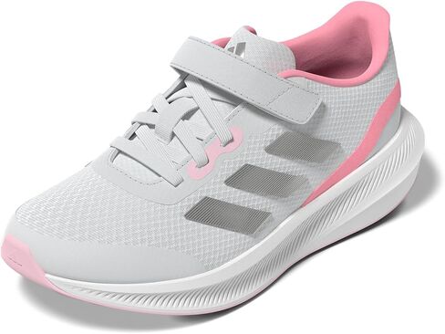 حذاء RunFalcon 3.0 للفتيات من adidas مصنوع من الدانتيل المطاطي (للأطفال الصغار/الأطفال الكبار) in Saudi Arabia