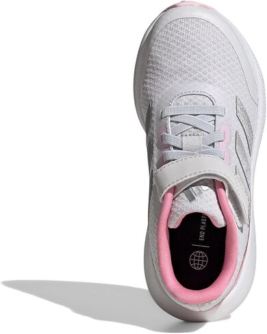 حذاء RunFalcon 3.0 للفتيات من adidas مصنوع من الدانتيل المطاطي (للأطفال الصغار/الأطفال الكبار) in Saudi Arabia