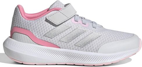 حذاء RunFalcon 3.0 للفتيات من adidas مصنوع من الدانتيل المطاطي (للأطفال الصغار/الأطفال الكبار) in Saudi Arabia