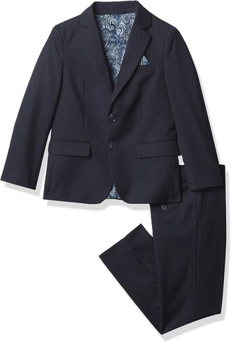 Isaac Mizrahi Boys' Slim Fit Solid 2pc Suit in Saudi Arabia