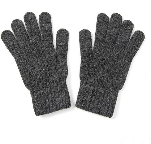 Embouro 100% Cashmere Men's Gloves, Knitted Ultra Soft Pure Cashmere Gloves with Ribbed Cuffed in Saudi Arabia