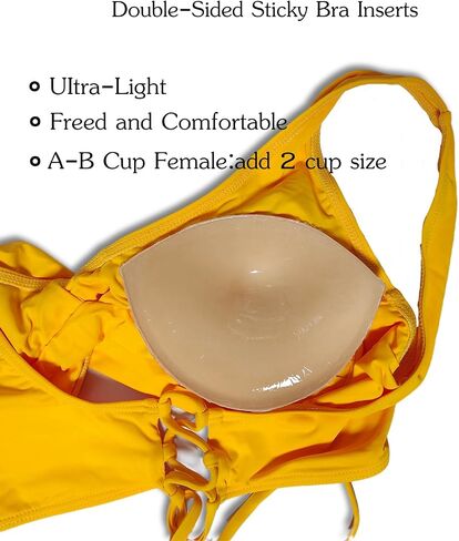 Double-Sided Sticky Bra Pads Breathable Adhesive Cups Push Up Sticky Inserts for Bra Inserts Breast Enhancer in Kuwait