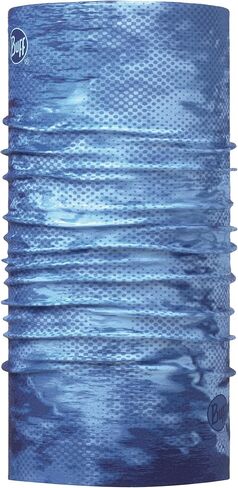 BUFF Junior CoolNet UV+ غطاء للرأس وقناع للوجه متعدد الوظائف، أزرق مموه، مقاس واحد in Saudi Arabia
