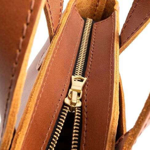 GOLDEN LEATHER Genuine Leather Crossbody Tote Bag for Women Medium Handbag Work Purse in Saudi Arabia
